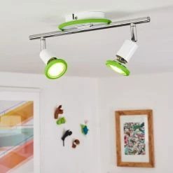 Hofstein Cabri Deckenleuchte LED Chrom, Grün, Weiß, 2-flammig 16 Hofstein Cabri Deckenleuchte LED Chrom, Grün, Weiß, 2-flammig -LED Leuchten Verkäufe cabri deckenleuchte h3551998 6