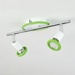 Hofstein Cabri Deckenleuchte LED Chrom, Grün, Weiß, 2-flammig 17 Hofstein Cabri Deckenleuchte LED Chrom, Grün, Weiß, 2-flammig -LED Leuchten Verkäufe cabri deckenleuchte h3551998 7