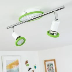 Hofstein Cabri Deckenleuchte LED Chrom, Grün, Weiß, 2-flammig 19 Hofstein Cabri Deckenleuchte LED Chrom, Grün, Weiß, 2-flammig -LED Leuchten Verkäufe cabri deckenleuchte h3551998 9