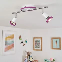 Hofstein Cabri Deckenleuchte LED Chrom, Weiß, Lila, 2-flammig 20 Hofstein Cabri Deckenleuchte LED Chrom, Weiß, Lila, 2-flammig -LED Leuchten Verkäufe cabri deckenleuchte h3552001 8