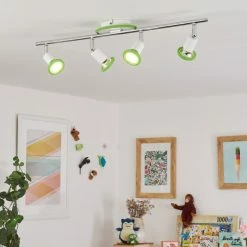 Hofstein Cabri Deckenleuchte LED Chrom, Grün, Weiß, 4-flammig -LED Leuchten Verkäufe cabri deckenleuchte h3552049 10