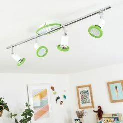 Hofstein Cabri Deckenleuchte LED Chrom, Grün, Weiß, 4-flammig -LED Leuchten Verkäufe cabri deckenleuchte h3552049 11