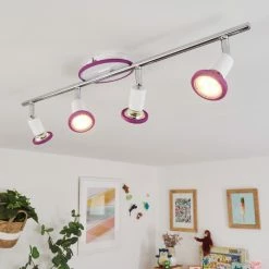 Hofstein Cabri Deckenleuchte LED Chrom, Weiß, Lila, 4-flammig -LED Leuchten Verkäufe cabri deckenleuchte h3552063 8