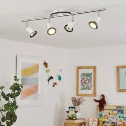 Hofstein Cabri Deckenleuchte LED Chrom, Schwarz, Weiß, 4-flammig -LED Leuchten Verkäufe cabri deckenleuchte h3552087 6