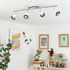 Hofstein Cabri Deckenleuchte LED Chrom, Schwarz, Weiß, 4-flammig -LED Leuchten Verkäufe cabri deckenleuchte h3552087 9