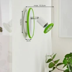 Hofstein Cabri Wandleuchte LED Chrom, Grün, Weiß, 1-flammig -LED Leuchten Verkäufe cabri wandleuchte h3561164 3