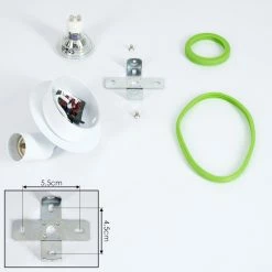 Hofstein Cabri Wandleuchte LED Chrom, Grün, Weiß, 1-flammig -LED Leuchten Verkäufe cabri wandleuchte h3561164 4