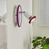 Hofstein Cabri Wandleuchte LED Chrom, Weiß, Lila, 1-flammig