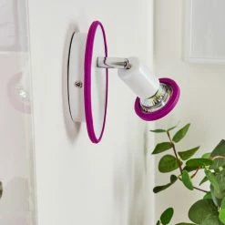 Hofstein Cabri Wandleuchte LED Chrom, Weiß, Lila, 1-flammig -LED Leuchten Verkäufe cabri wandleuchte h3561188 11