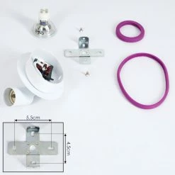 Hofstein Cabri Wandleuchte LED Chrom, Weiß, Lila, 1-flammig -LED Leuchten Verkäufe cabri wandleuchte h3561188 4