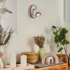 Hofstein Cabri Wandleuchte LED Chrom, Weiß, Lila, 1-flammig -LED Leuchten Verkäufe cabri wandleuchte h3561188 6