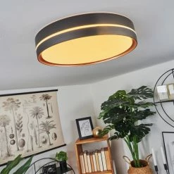 Hofstein Cachalot Deckenleuchte LED Schwarz, Kupferfarben, 1-flammig, Fernbedienung, Farbwechsler -LED Leuchten Verkäufe cachalot deckenleuchte h3550359 12