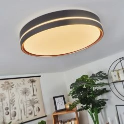 Hofstein Cachalot Deckenleuchte LED Schwarz, Kupferfarben, 1-flammig, Fernbedienung, Farbwechsler 26 Hofstein Cachalot Deckenleuchte LED Schwarz, Kupferfarben, 1-flammig, Fernbedienung, Farbwechsler -LED Leuchten Verkäufe cachalot deckenleuchte h3550373 12