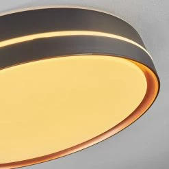 Hofstein Cachalot Deckenleuchte LED Schwarz, Kupferfarben, 1-flammig, Fernbedienung, Farbwechsler -LED Leuchten Verkäufe cachalot deckenleuchte h3550373 5