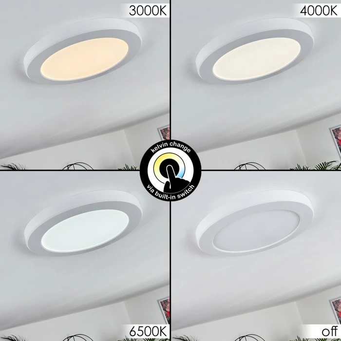 Hofstein Canditas Deckenpanel LED Weiß, 1-flammig 2 Hofstein Canditas Deckenpanel LED Weiß, 1-flammig – Bild 2