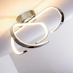 Hofstein Cano Deckenleuchte LED Chrom, 1-flammig -LED Leuchten Verkäufe cano deckenleuchte h167459 11
