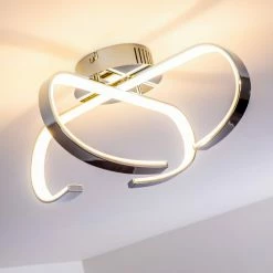 Hofstein Cano Deckenleuchte LED Chrom, 1-flammig -LED Leuchten Verkäufe cano deckenleuchte h167459 6