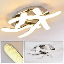 Hofstein Carmacks Deckenleuchte LED Chrom, 1-flammig