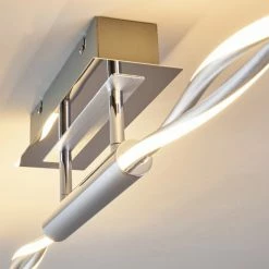 Hofstein CARMACKS Deckenleuchte LED Chrom, 4-flammig -LED Leuchten Verkäufe carmacks deckenleuchte h3423646 3