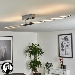 Hofstein Carmacks Deckenleuchte LED Chrom, 4-flammig