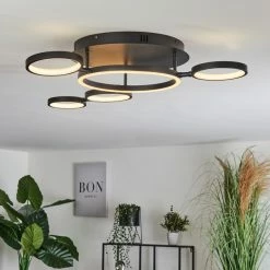 Hofstein Carrisito Deckenleuchte LED Schwarz, 1-flammig -LED Leuchten Verkäufe carrisito deckenleuchte h3562581 6