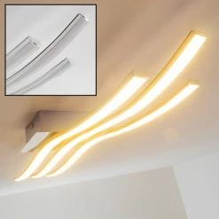 Hofstein Cartago Deckenleuchte LED Chrom, 3-flammig