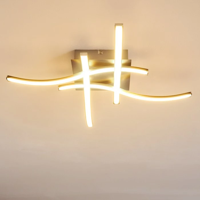 Hofstein Casale Deckenleuchte LED Nickel-Matt, 4-flammig 7 Hofstein Casale Deckenleuchte LED Nickel-Matt, 4-flammig – Bild 7