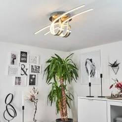 Hofstein Casale Deckenleuchte LED Nickel-Matt, 1-flammig -LED Leuchten Verkäufe casale deckenleuchte h3011461 do4 6