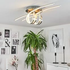 Hofstein Casale Deckenleuchte LED Nickel-Matt, 1-flammig -LED Leuchten Verkäufe casale deckenleuchte h3011461 do4 8