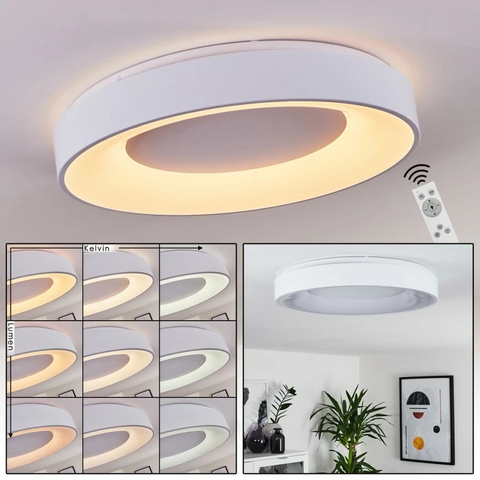 Hofstein Casina Deckenleuchte LED Weiß, 1-flammig, Fernbedienung 1 Hofstein Casina Deckenleuchte LED Weiß, 1-flammig, Fernbedienung