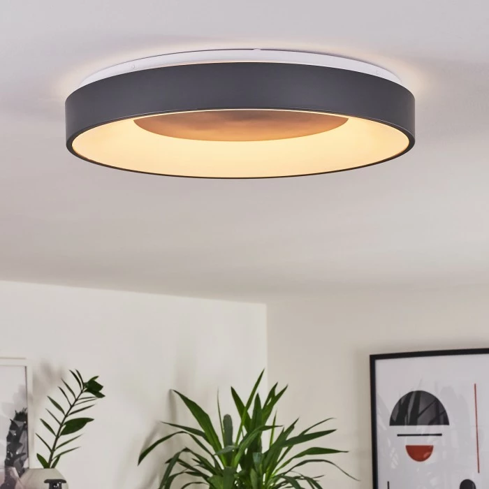 Hofstein Casina Deckenleuchte LED Anthrazit, Weiß, 1-flammig, Fernbedienung 11 Hofstein Casina Deckenleuchte LED Anthrazit, Weiß, 1-flammig, Fernbedienung – Bild 11