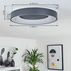 Hofstein Casina Deckenleuchte LED Anthrazit, Weiß, 1-flammig, Fernbedienung 15 Hofstein Casina Deckenleuchte LED Anthrazit, Weiß, 1-flammig, Fernbedienung -LED Leuchten Verkäufe casina deckenleuchte h3391600 3