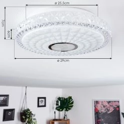 Hofstein Cavalese Deckenleuchte LED Weiß, 1-flammig -LED Leuchten Verkäufe cavalese deckenleuchte h3391617 3