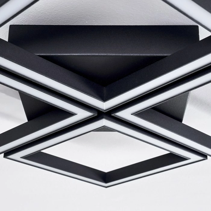 Hofstein Cavareno Deckenleuchte LED Schwarz, 1-flammig, Fernbedienung 6 Hofstein Cavareno Deckenleuchte LED Schwarz, 1-flammig, Fernbedienung – Bild 6