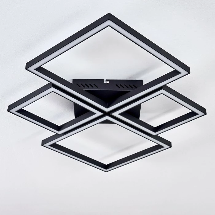 Hofstein Cavareno Deckenleuchte LED Schwarz, 1-flammig, Fernbedienung 10 Hofstein Cavareno Deckenleuchte LED Schwarz, 1-flammig, Fernbedienung – Bild 10