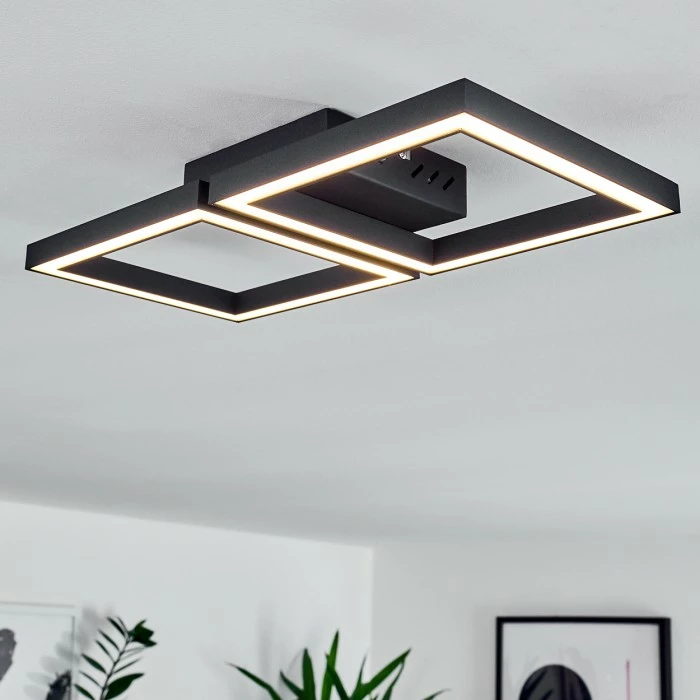 Hofstein Cavareno Deckenleuchte LED Schwarz, 1-flammig 11 Hofstein Cavareno Deckenleuchte LED Schwarz, 1-flammig – Bild 11