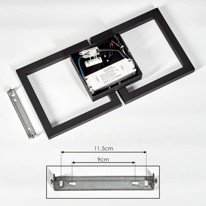 Hofstein Cavareno Deckenleuchte LED Schwarz, 1-flammig 5 Hofstein Cavareno Deckenleuchte LED Schwarz, 1-flammig – Bild 5