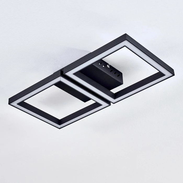 Hofstein Cavareno Deckenleuchte LED Schwarz, 1-flammig 8 Hofstein Cavareno Deckenleuchte LED Schwarz, 1-flammig – Bild 8