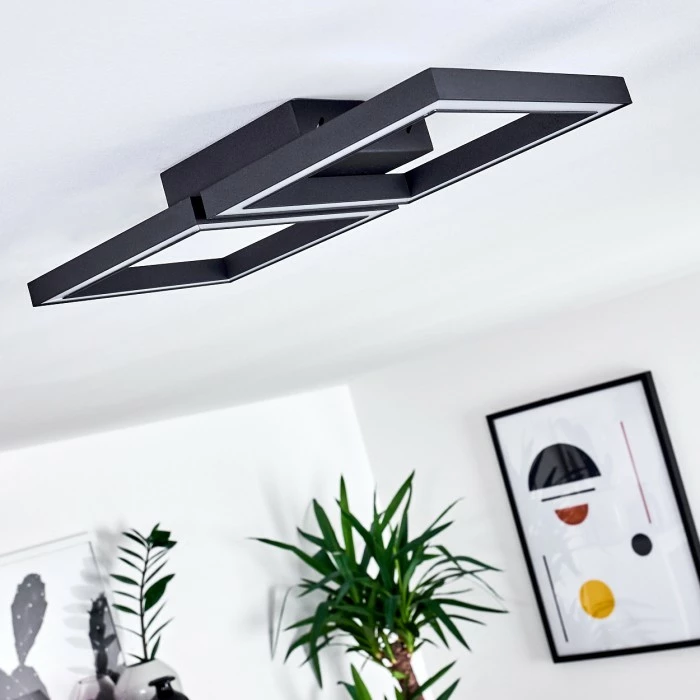 Hofstein Cavareno Deckenleuchte LED Schwarz, 1-flammig 10 Hofstein Cavareno Deckenleuchte LED Schwarz, 1-flammig – Bild 10