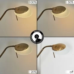 Hofstein Cavate Deckenfluter LED Messing, 2-flammig -LED Leuchten Verkäufe cavate deckenfluter h3019979 2