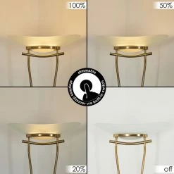 Hofstein Cavate Deckenfluter LED Altmessing, 2-flammig -LED Leuchten Verkäufe cavate deckenfluter h3019986 2