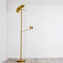 Hofstein Cazis Deckenfluter LED Messing, 1-flammig 29 Hofstein Cazis Deckenfluter LED Messing, 1-flammig -LED Leuchten Verkäufe cazis deckenfluter h3306734 10