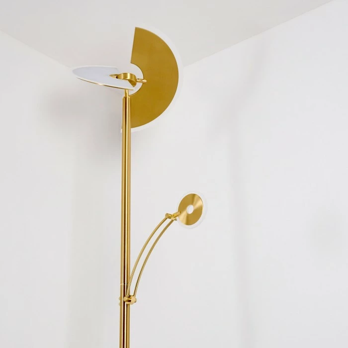 Hofstein Cazis Deckenfluter LED Messing, 1-flammig 13 Hofstein Cazis Deckenfluter LED Messing, 1-flammig – Bild 13