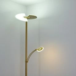 Hofstein Cazis Deckenfluter LED Messing, 1-flammig 35 Hofstein Cazis Deckenfluter LED Messing, 1-flammig -LED Leuchten Verkäufe cazis deckenfluter h3306734 16