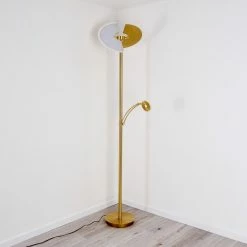 Hofstein Cazis Deckenfluter LED Messing, 1-flammig 22 Hofstein Cazis Deckenfluter LED Messing, 1-flammig -LED Leuchten Verkäufe cazis deckenfluter h3306734 3