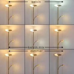 Hofstein Cazis Deckenfluter LED Messing, 1-flammig 23 Hofstein Cazis Deckenfluter LED Messing, 1-flammig -LED Leuchten Verkäufe cazis deckenfluter h3306734 4