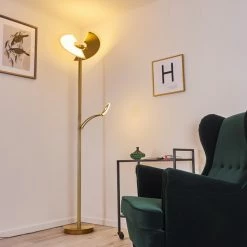 Hofstein Cazis Deckenfluter LED Messing, 2-flammig -LED Leuchten Verkäufe cazis deckenfluter h3334867 2