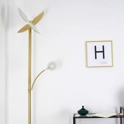 Hofstein Cazis Deckenfluter LED Messing, 2-flammig -LED Leuchten Verkäufe cazis deckenfluter h3334867 22