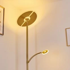 Hofstein Cazis Deckenfluter LED Messing, 2-flammig -LED Leuchten Verkäufe cazis deckenfluter h3334867 6