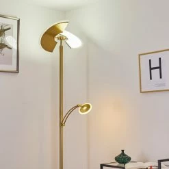 Hofstein Cazis Deckenfluter LED Messing, 2-flammig -LED Leuchten Verkäufe cazis deckenfluter h3334867 7